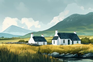 Illustration of Connemara, Ireland

