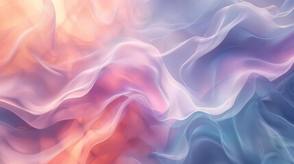 Fototapeta premium Pastel abstract background with flowing shapes and gentle gradients ideal for overlays