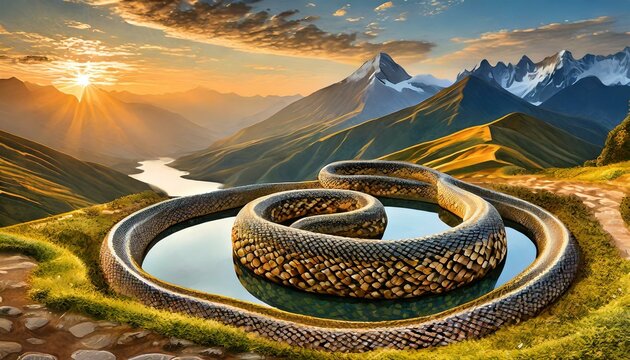 snake in the mountains