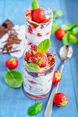 dessert erdbeeren 