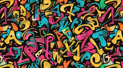 Seamless pattern colourful UHD wallpaper