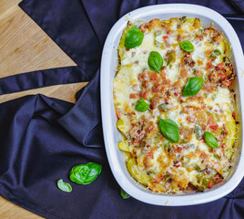 Auflauf mit Käse überbacken 