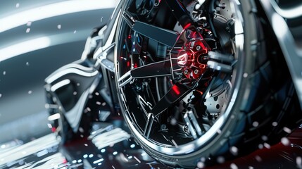 Sharp futuristic electric car ally ram UHD wallpaper