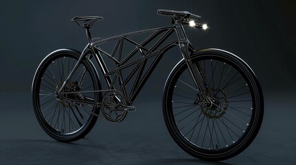 Fototapeta premium 3d colourful bicycyle UHD wallpaper
