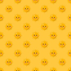 seamless pattern with suns