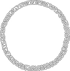 Circle frame drawing. Decoration for card, poster, banner