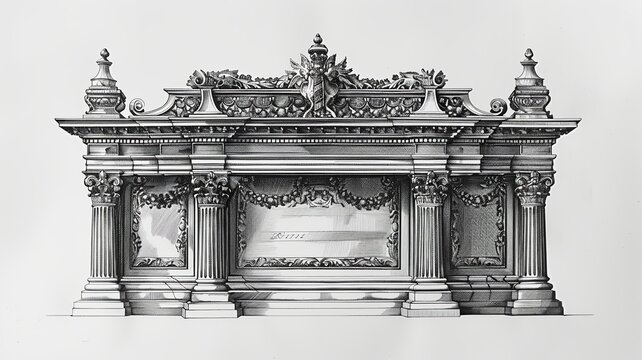 recommend clip art:  A minimalist illustration of the Ark of the Covenant, designed with simple and clean lines to evoke a sense of mystery and reverence, focusing on the symbolic elements that represent the sacred