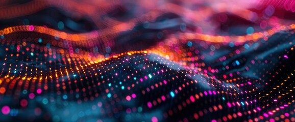 Technology Abstract, Ai Processing Grids, Technology Abstract Background