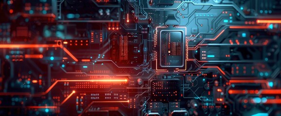Technology Abstract, Ai Processing Units, Technology Abstract Background