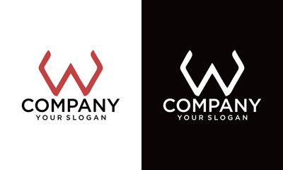 EW, WE, Abstract Letters Logo Monogram