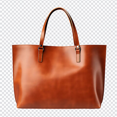 Brown leather female bag ,