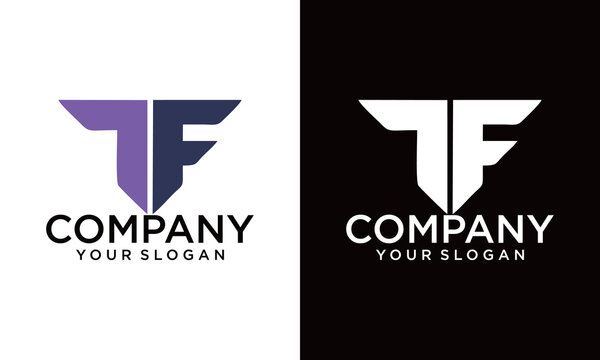 logo letter f t brand simple abstract font