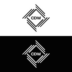 CDW logo. C D W design. White CDW letter. CDW, C D W letter logo design. C D W letter logo design in FIVE, FOUR, THREE, style. letter logo set in one artboard. C D W letter logo vector design.