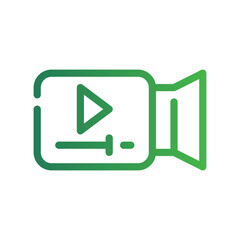 video camera gradient icon