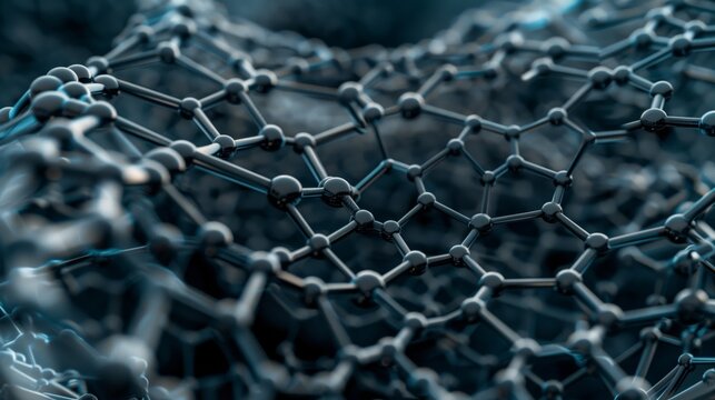 Image shows carbon nanotubes' complex patterns, underlining their tech potential.