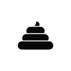 Vector icon illustration of a poop emoji, representing humor and playfulness in digital communication