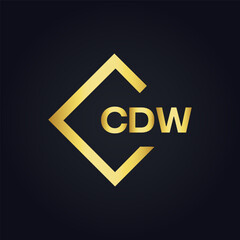 Obraz premium CDW logo. C D W design. White CDW letter. CDW, C D W letter logo design. C D W letter logo design in FIVE, FOUR, THREE, style. letter logo set in one artboard. C D W letter logo vector design.