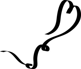 Ribbons heart shapes, valentine, celebration, love