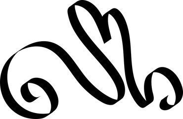 Ribbons heart shapes, valentine, celebration, love