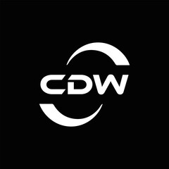 Obraz premium CDW logo. C D W design. White CDW letter. CDW, C D W letter logo design. C D W letter logo design in FIVE, FOUR, THREE, style. letter logo set in one artboard. C D W letter logo vector design.