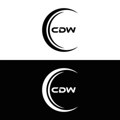 CDW logo. C D W design. White CDW letter. CDW, C D W letter logo design. C D W letter logo design in FIVE, FOUR, THREE, style. letter logo set in one artboard. C D W letter logo vector design.