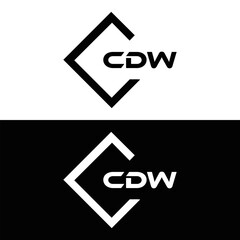 CDW logo. C D W design. White CDW letter. CDW, C D W letter logo design. C D W letter logo design in FIVE, FOUR, THREE, style. letter logo set in one artboard. C D W letter logo vector design.