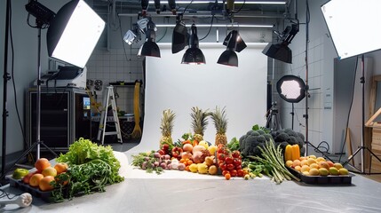 Photographer making vlog on food photography - 