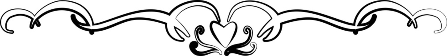 Decorative border set. Floral and vintage