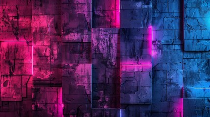 closeup of neon urban wall texture modern pattern for wallpaper design creative modern urban city background for advertising mockups minimal geometric style solid colors