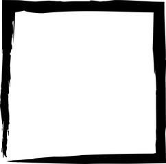 Obraz premium Square frames brush strokes. Set of design elements