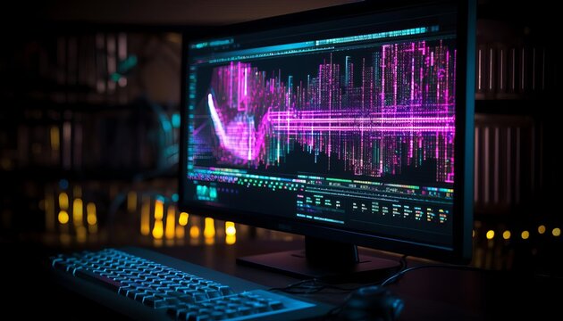 Generate a visual of a computer screen with a genetic code editor open, highlighting editable sequences