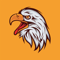 Obraz premium Eagle Vector Head Icon Illustration