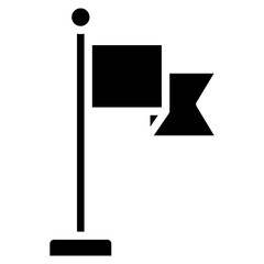 Flagpole  Icon Element For Design