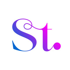St brand monogram