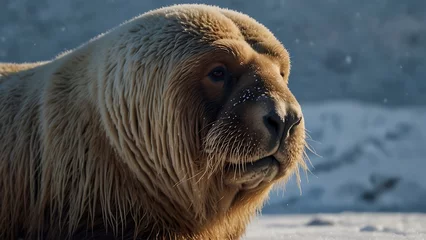 Walrus in the arctic habitat © Karla