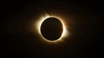 A solar eclipse in progress with the moon covering most of the suns surface leaving only a ring of light surrounding it.