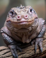 Obraz premium fantasy animal hybrid half lizard half pig