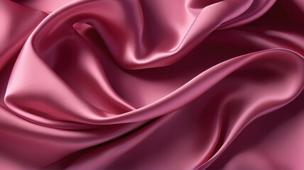 Obraz premium Long dress in pink silk satin Wrinkles. For backgrounds or artwork