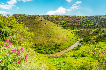Obraz premium View of the ancient town of Matera, Sassi di Matera in Basilicata, southern Italy