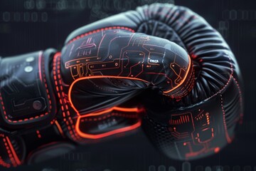 High-Tech Smart Boxing Glove with Fitness Tracking Features