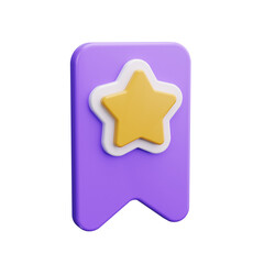 bookmark 3d render icon
