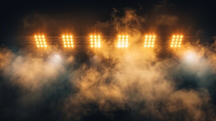 bright stadium arena lights