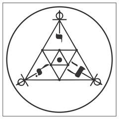 Radiesthesic graphics - radiesthesia