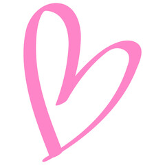 Heart line art drawing vector illustration. Abstract love symbol. Outline  vector background. Art design. Heart vector icons. Set of love symbols isolated.love decoration