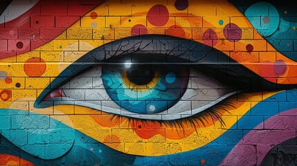 Fototapeta premium urban street art, bold and detailed graffiti art accented with vibrant colors, embellishing city streets with fashionable and intricate designs