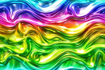 Obraz premium abstract minimalist colorful brush watercolor thin small stripes with small waves wallpaper design