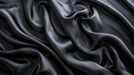 Obraz premium A black fabric with a shiny texture