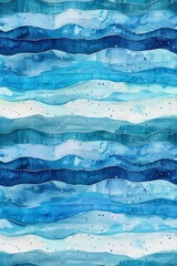 Fototapeta premium abstract minimalist colorful brush watercolor thin small stripes with small waves wallpaper design