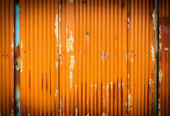 Rustic orange wall