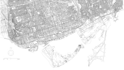 Fototapeta premium 3D illustration of city and urban in Toronto Canada